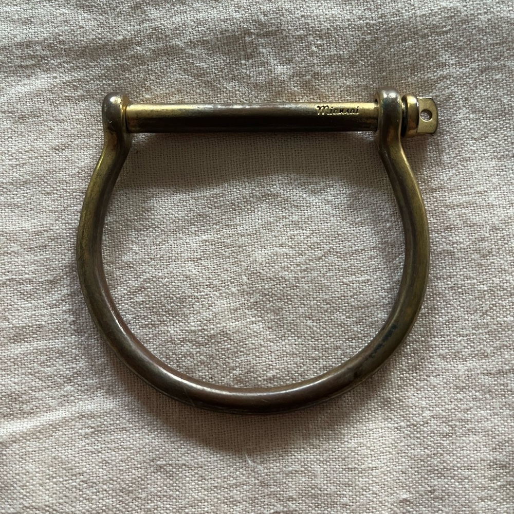 Miansai gold screw cuff